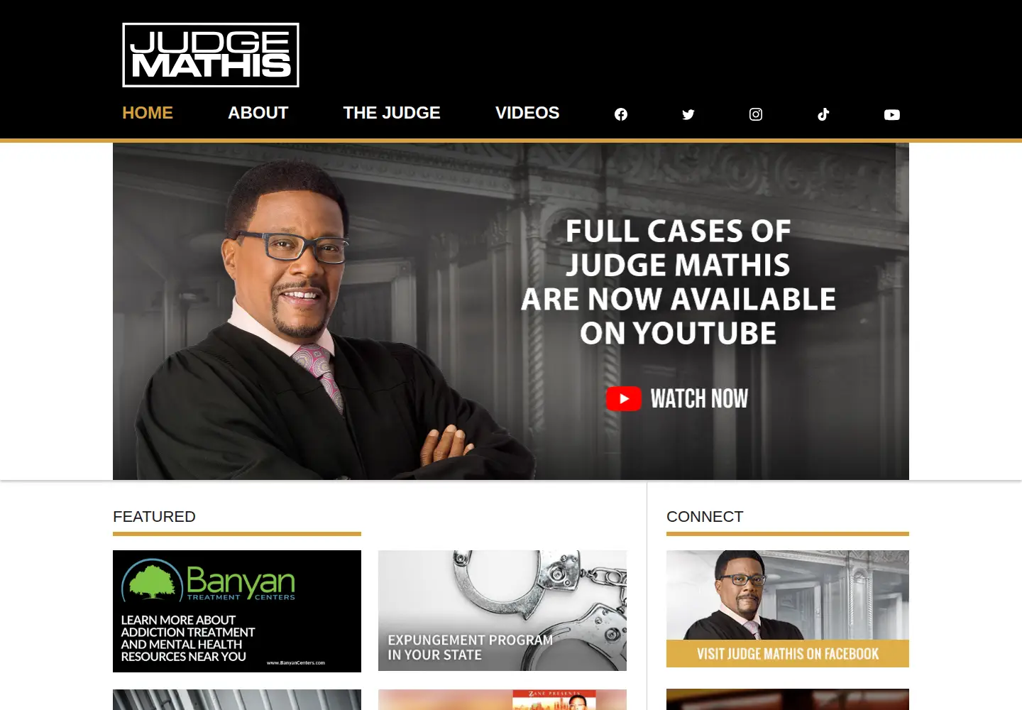 Screenshot of judgemathistv.com