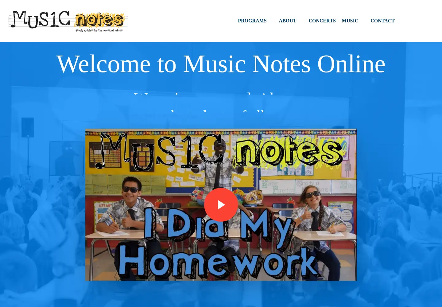 Screenshot of musicnotesonline.com