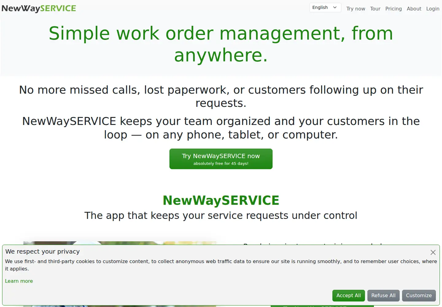 Screenshot of newwayservice.com