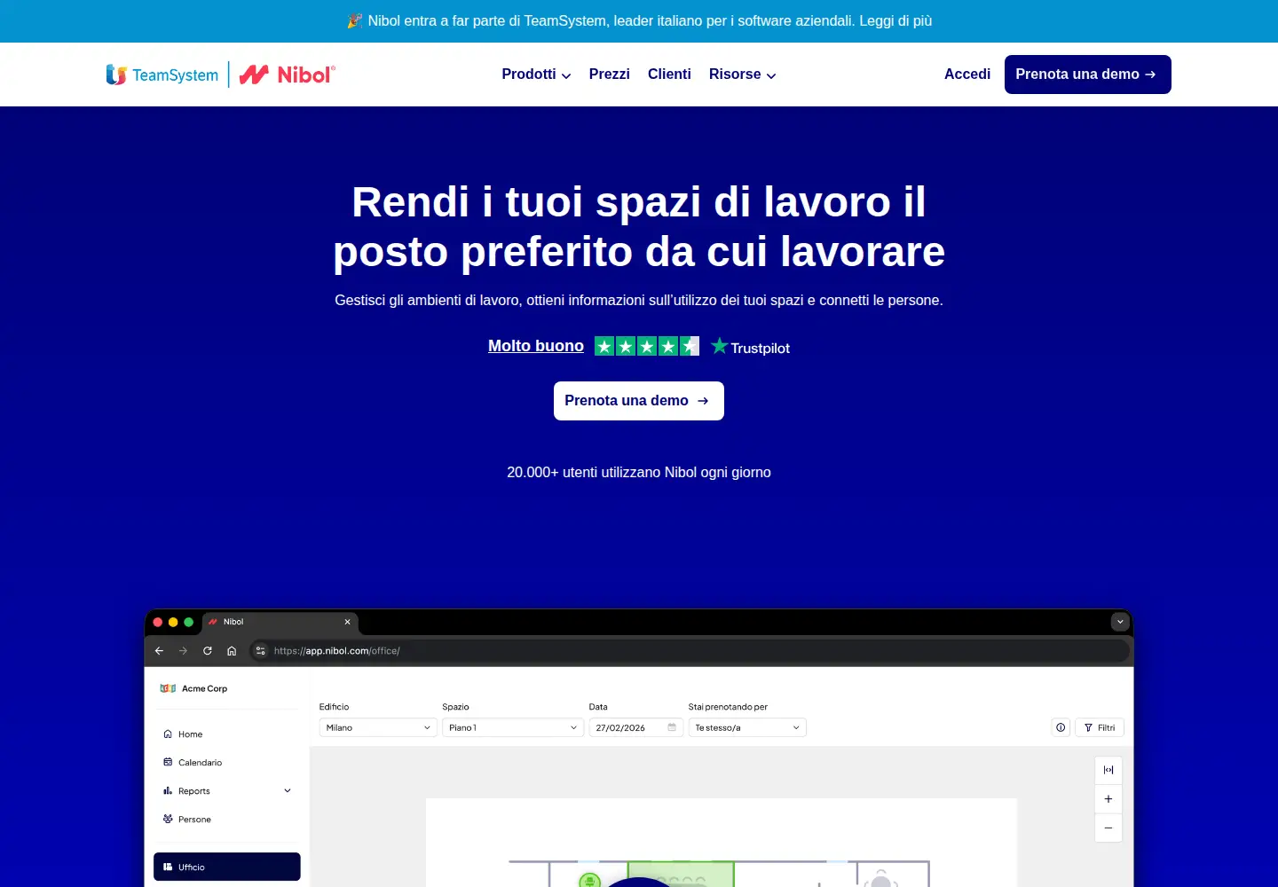 Screenshot of nibol.com