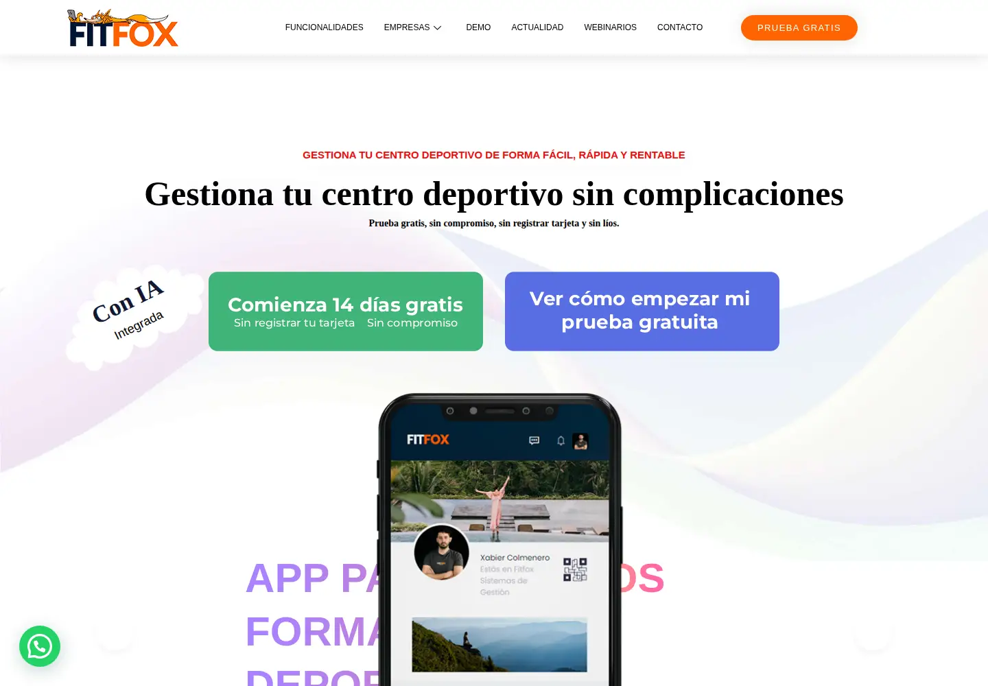 Screenshot of fitfox.es