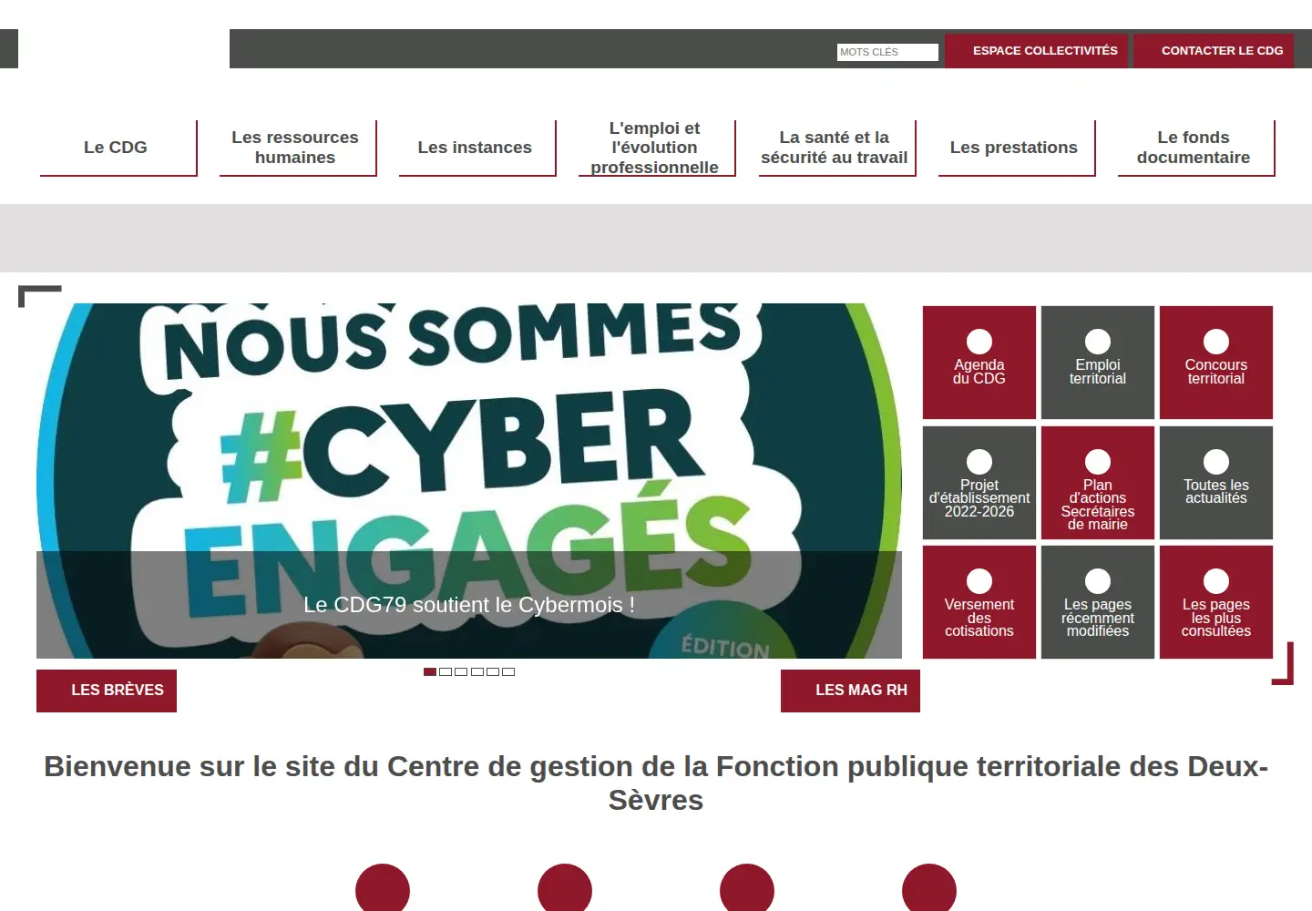 Screenshot of cdg79.fr