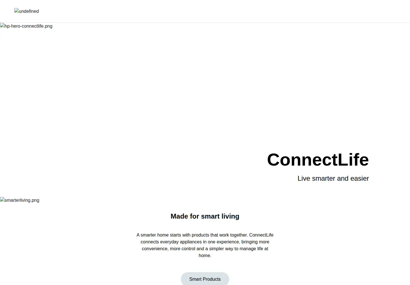 Screenshot of connectlife.io