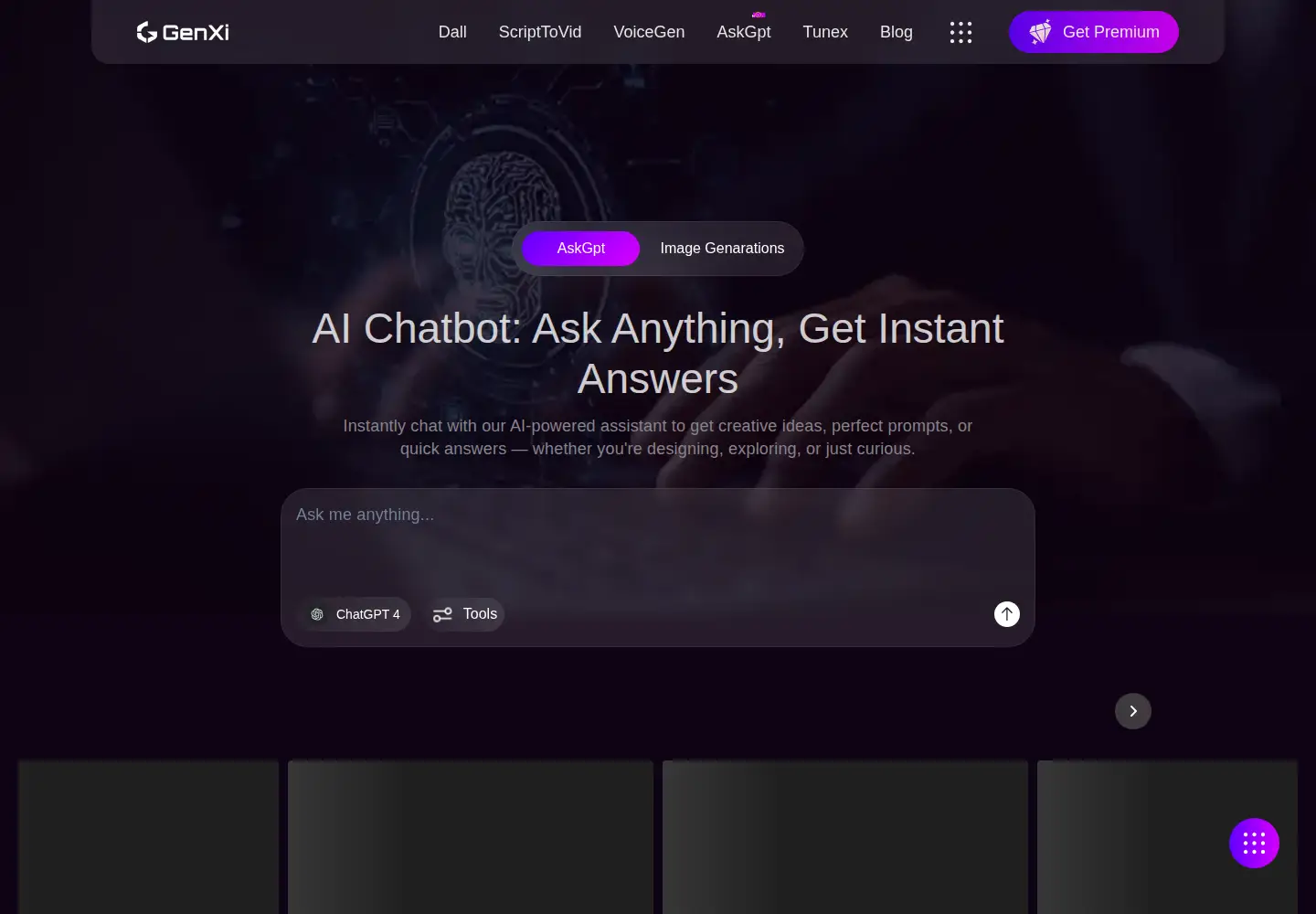 Screenshot of genxi.io