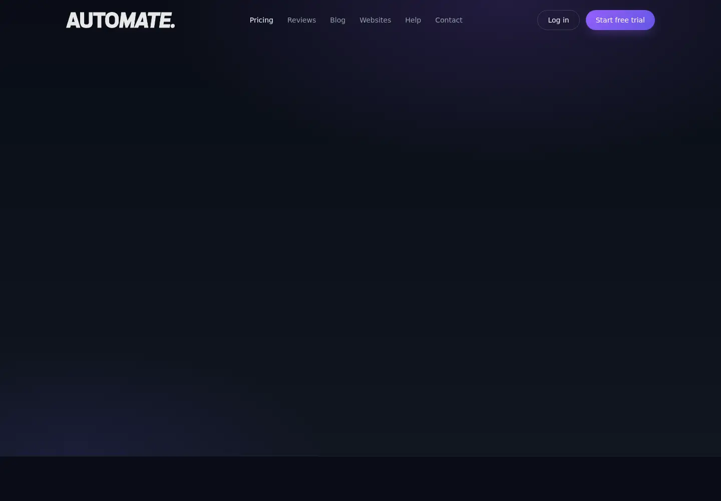 Screenshot of getautomate.io