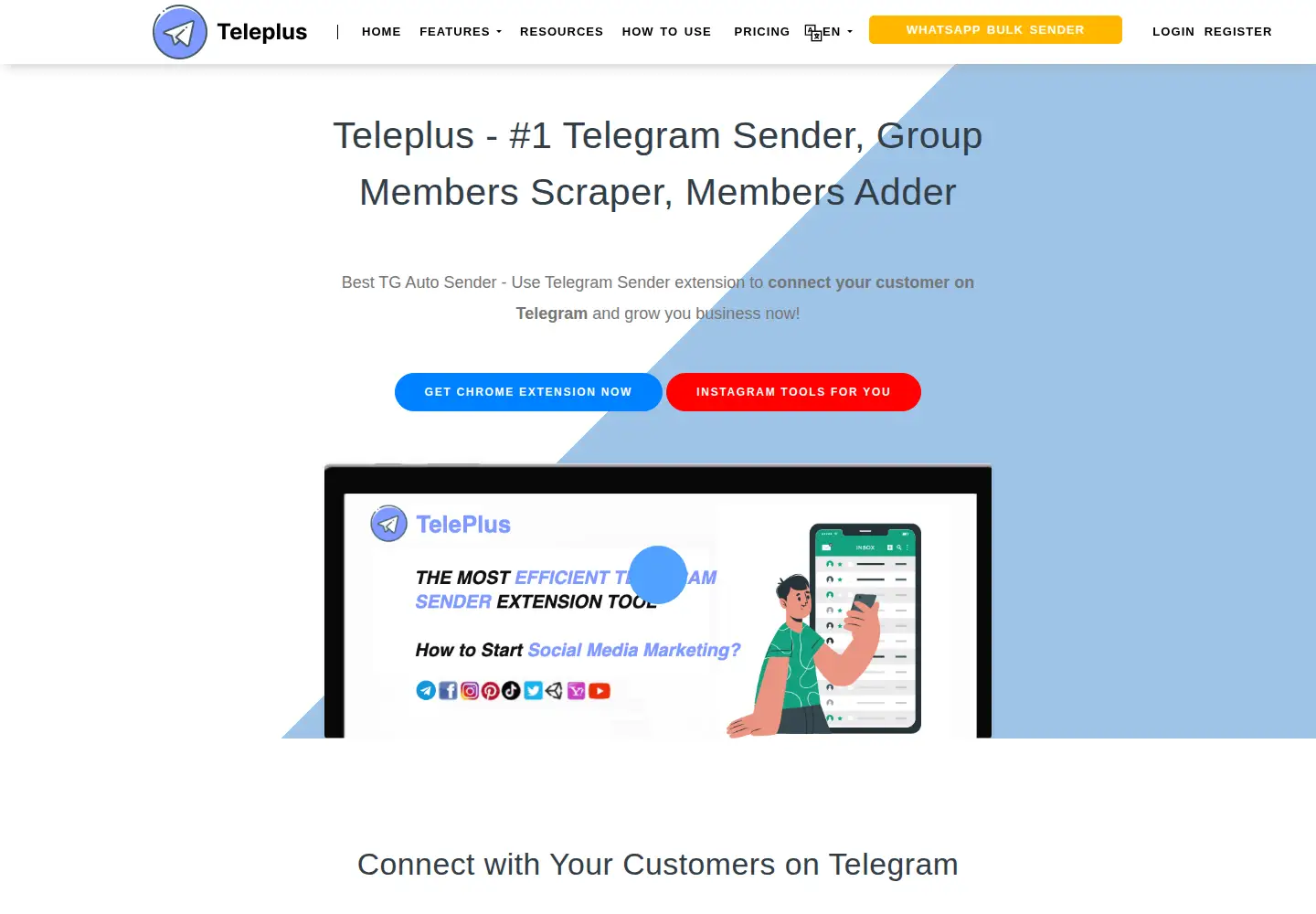 Screenshot of teleplus.io