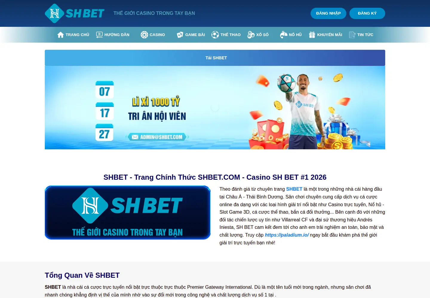 Screenshot of shbet88.ltd