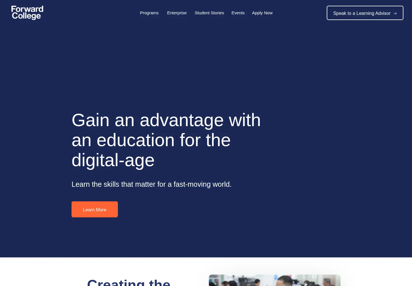 Captured homepage of forward.edu.my in the current scan