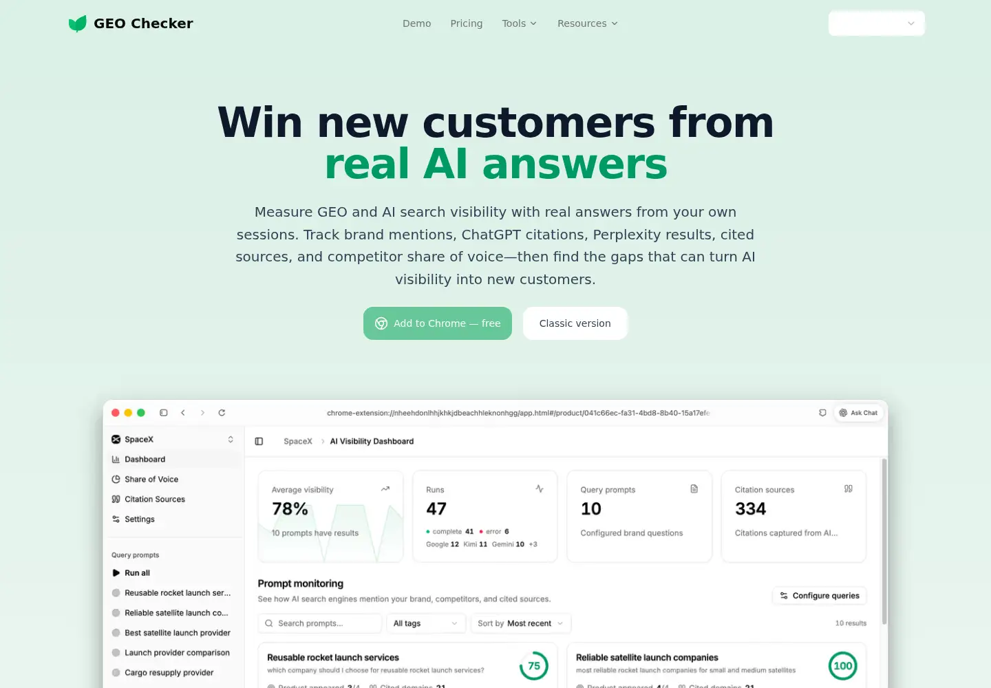 Screenshot of geochecker.net