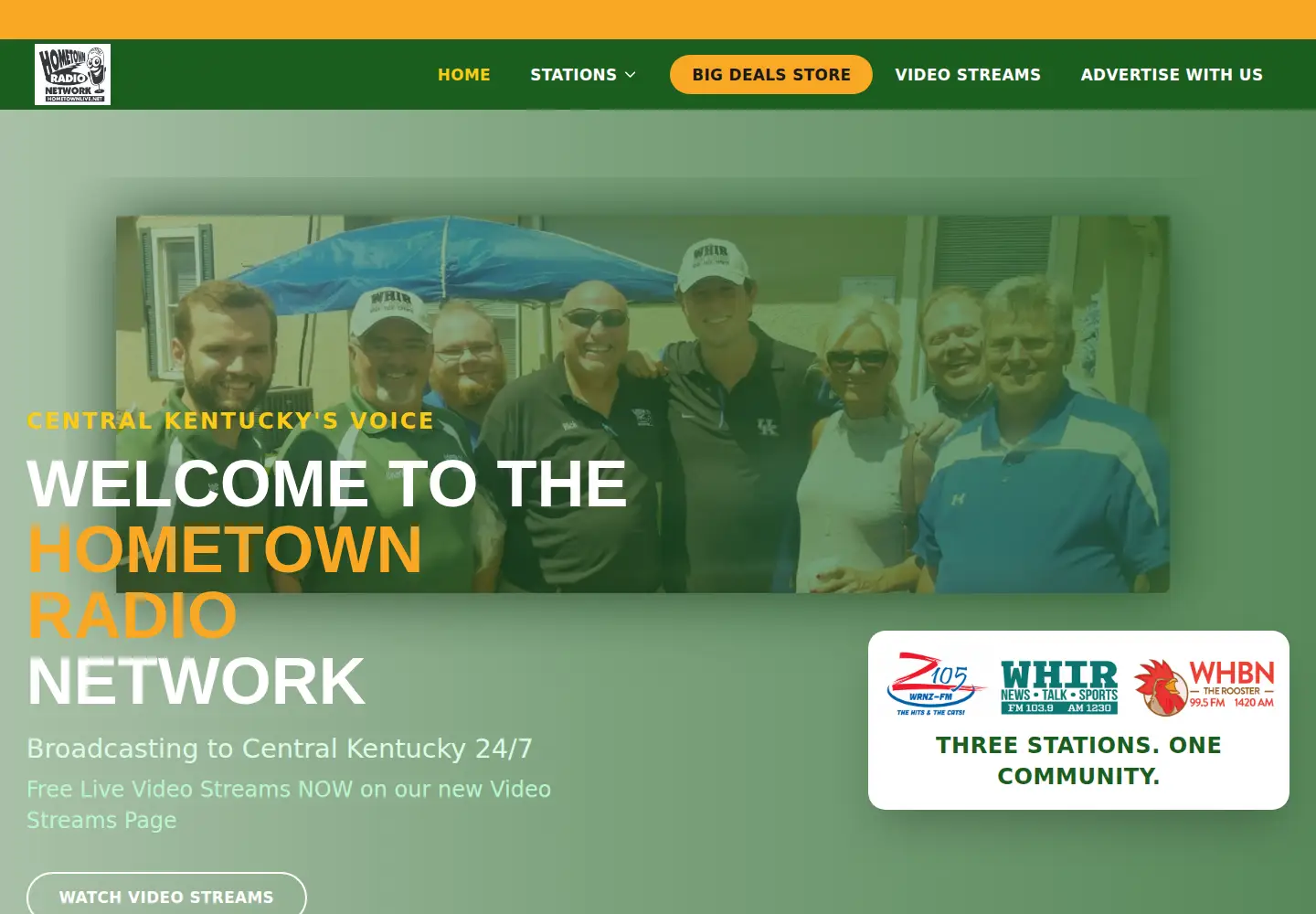 Captured homepage of hometownlive.net in the current scan