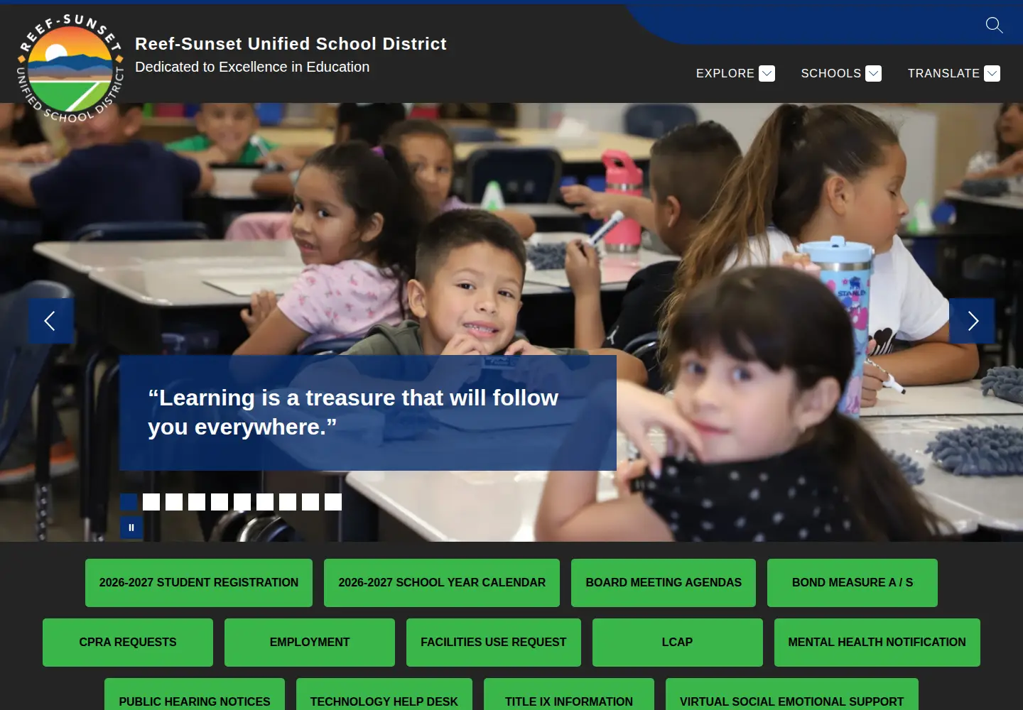 Screenshot of rsusd.net