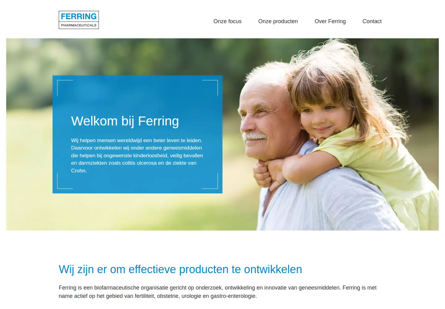 Screenshot of ferring.nl