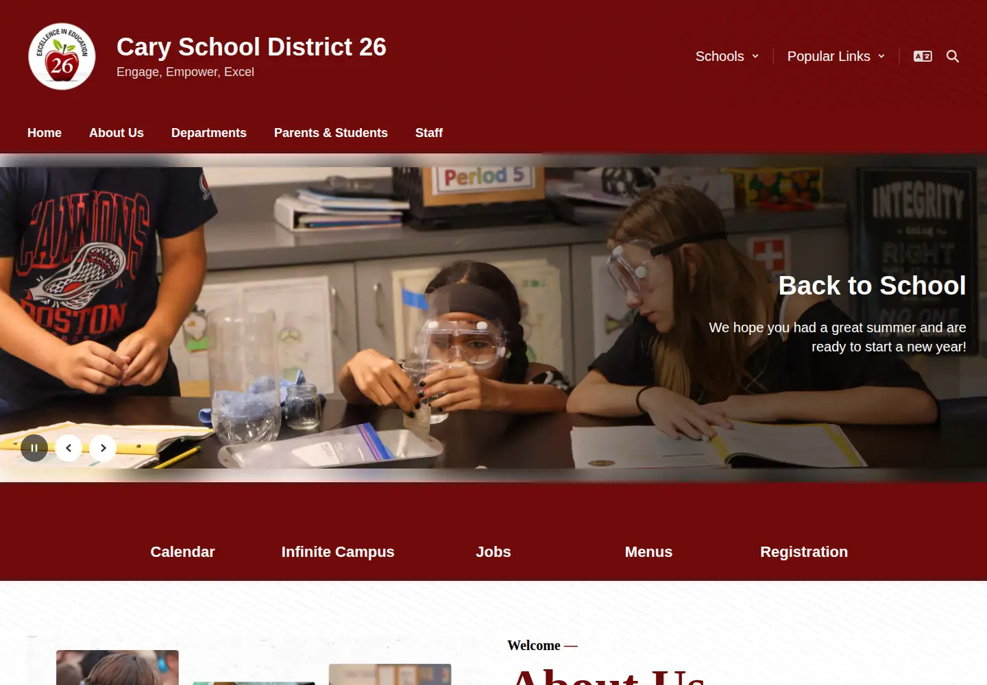 Screenshot of cary26.org