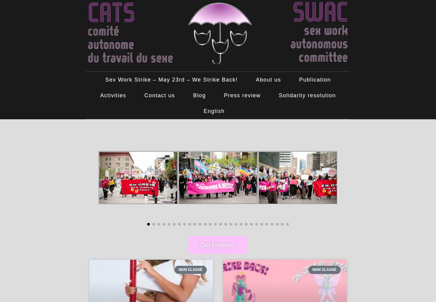 Captured homepage of cats-swac-mtl.org in the current scan