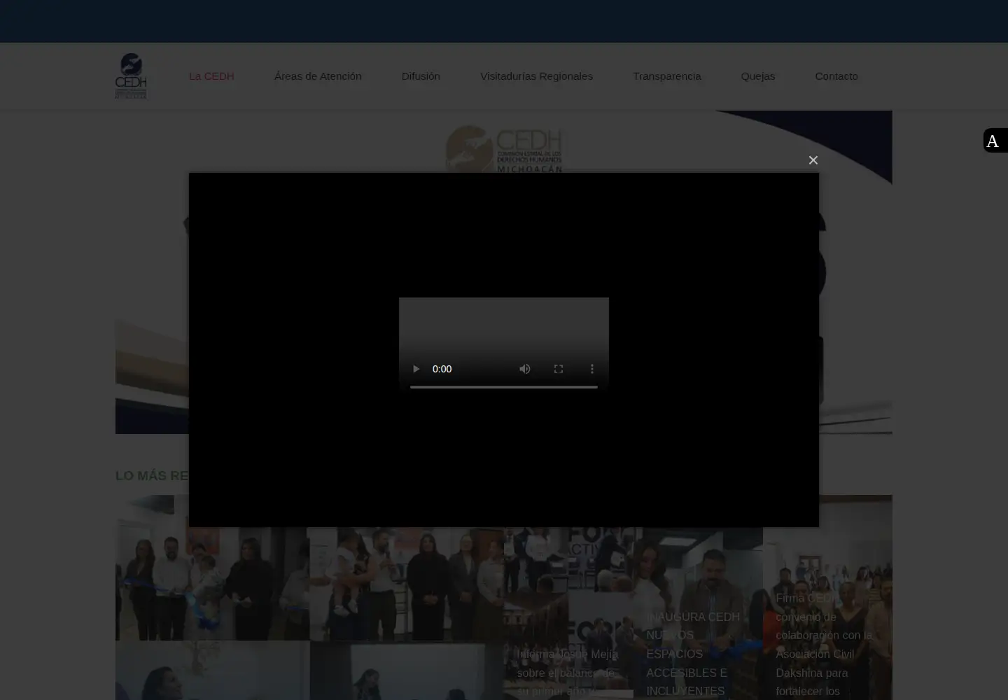 Screenshot of cedhmichoacan.org