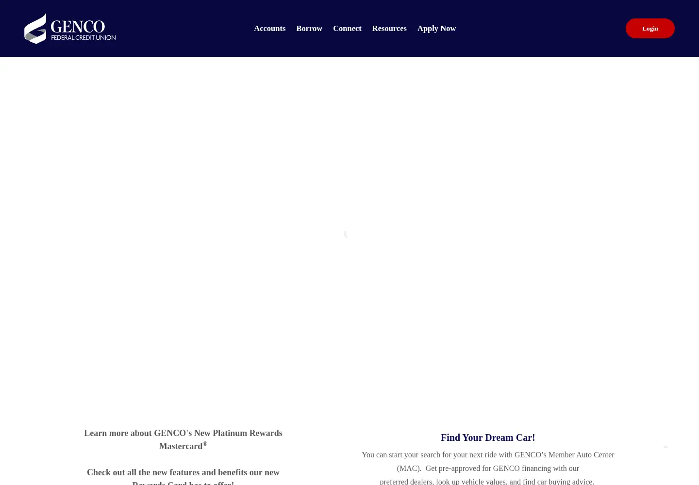 Screenshot of gencofcu.org