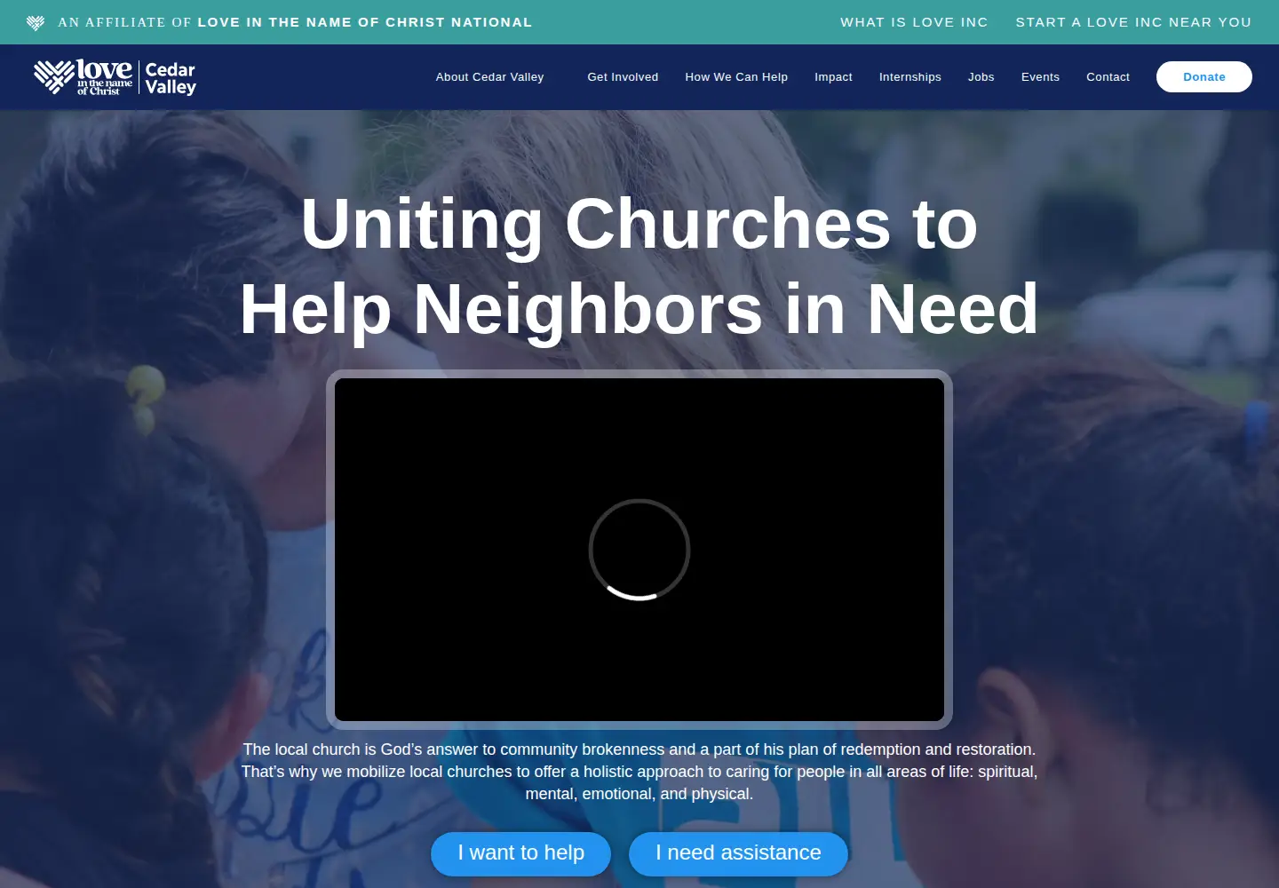 Screenshot of loveinccv.org