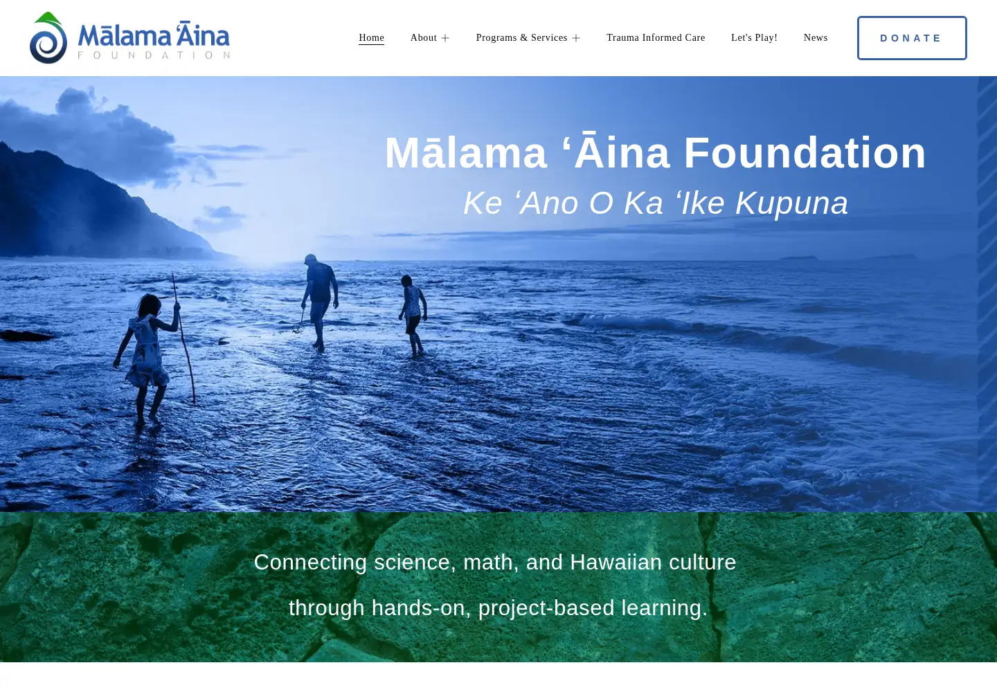 Screenshot of malamaaina.org