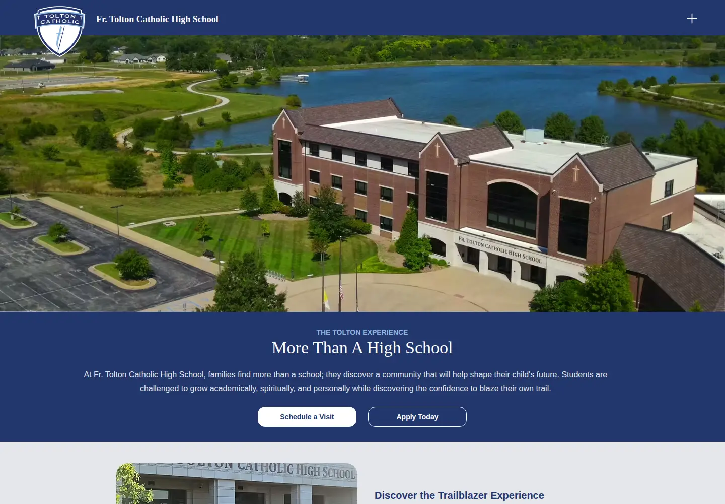 Screenshot of toltoncatholic.org