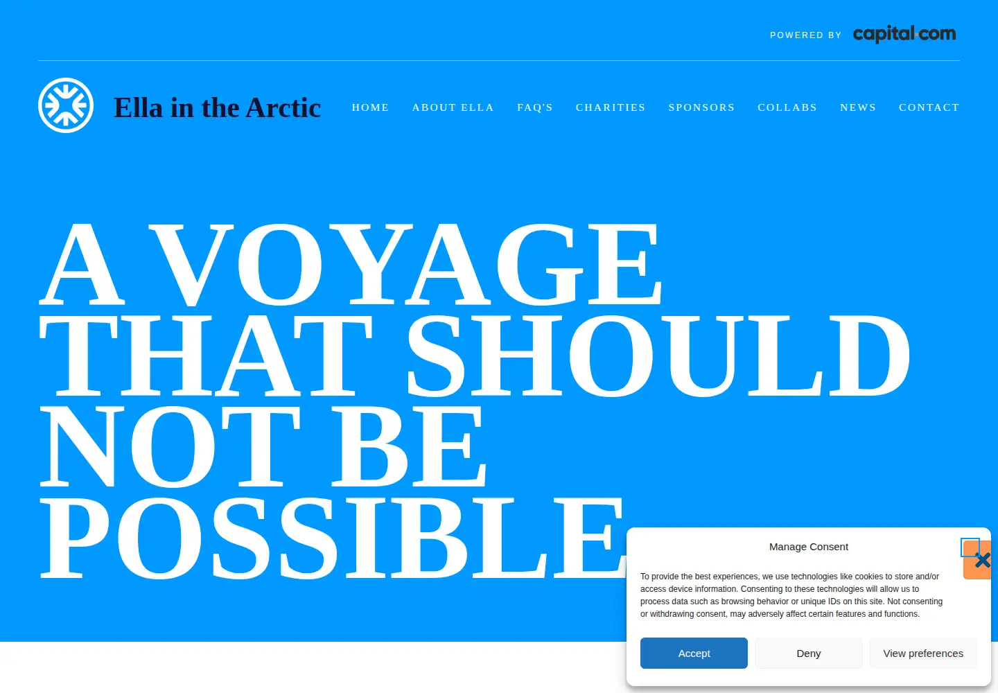 Screenshot of ellainthearctic.co.uk