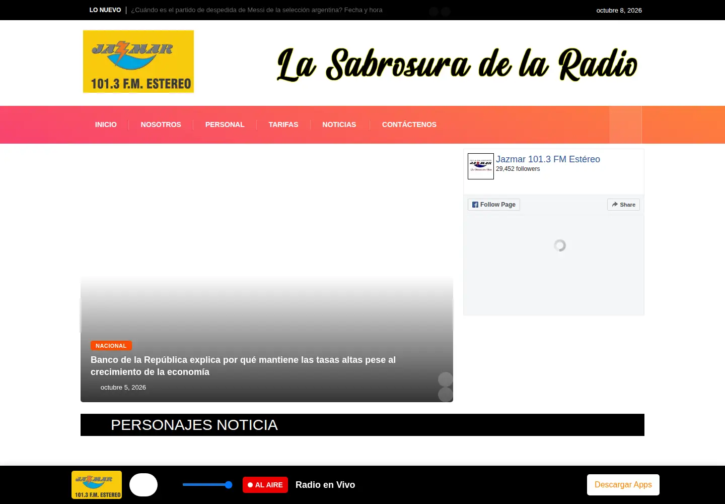 Screenshot of jazmarestereo.com