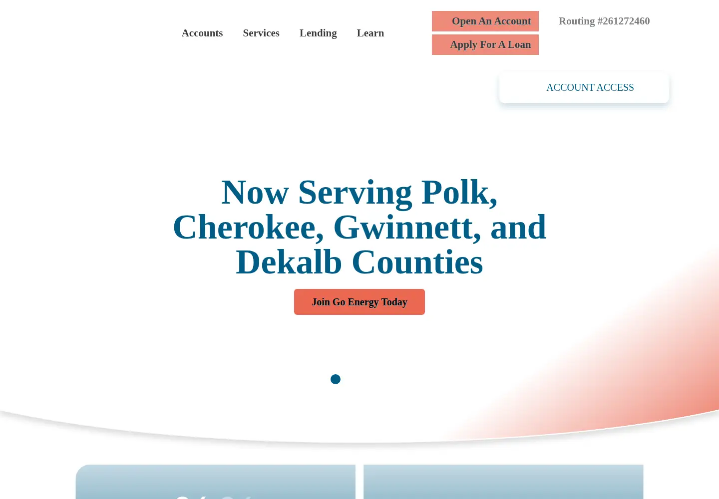 Screenshot of goenergycu.com