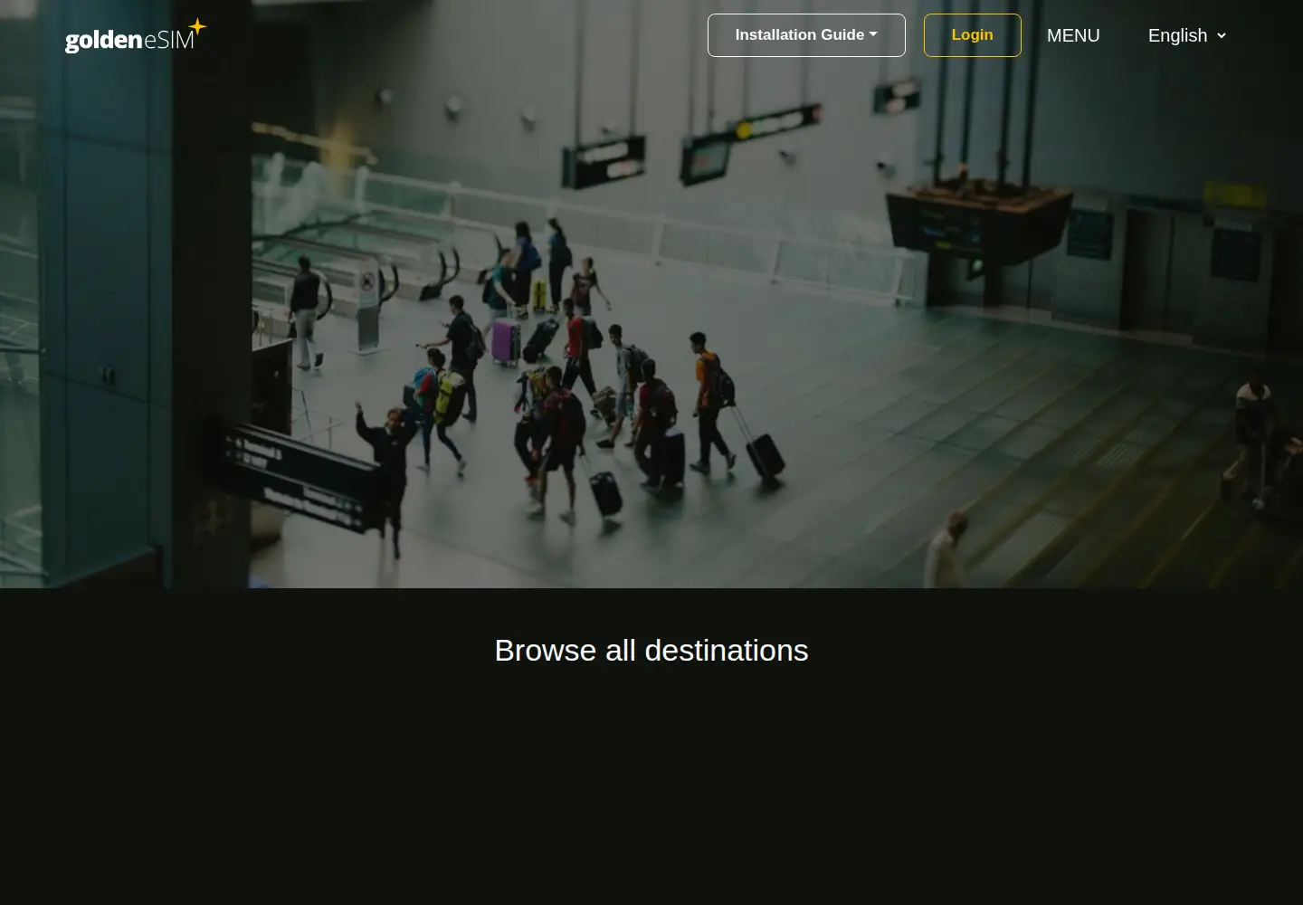 Screenshot of goldenesim.com