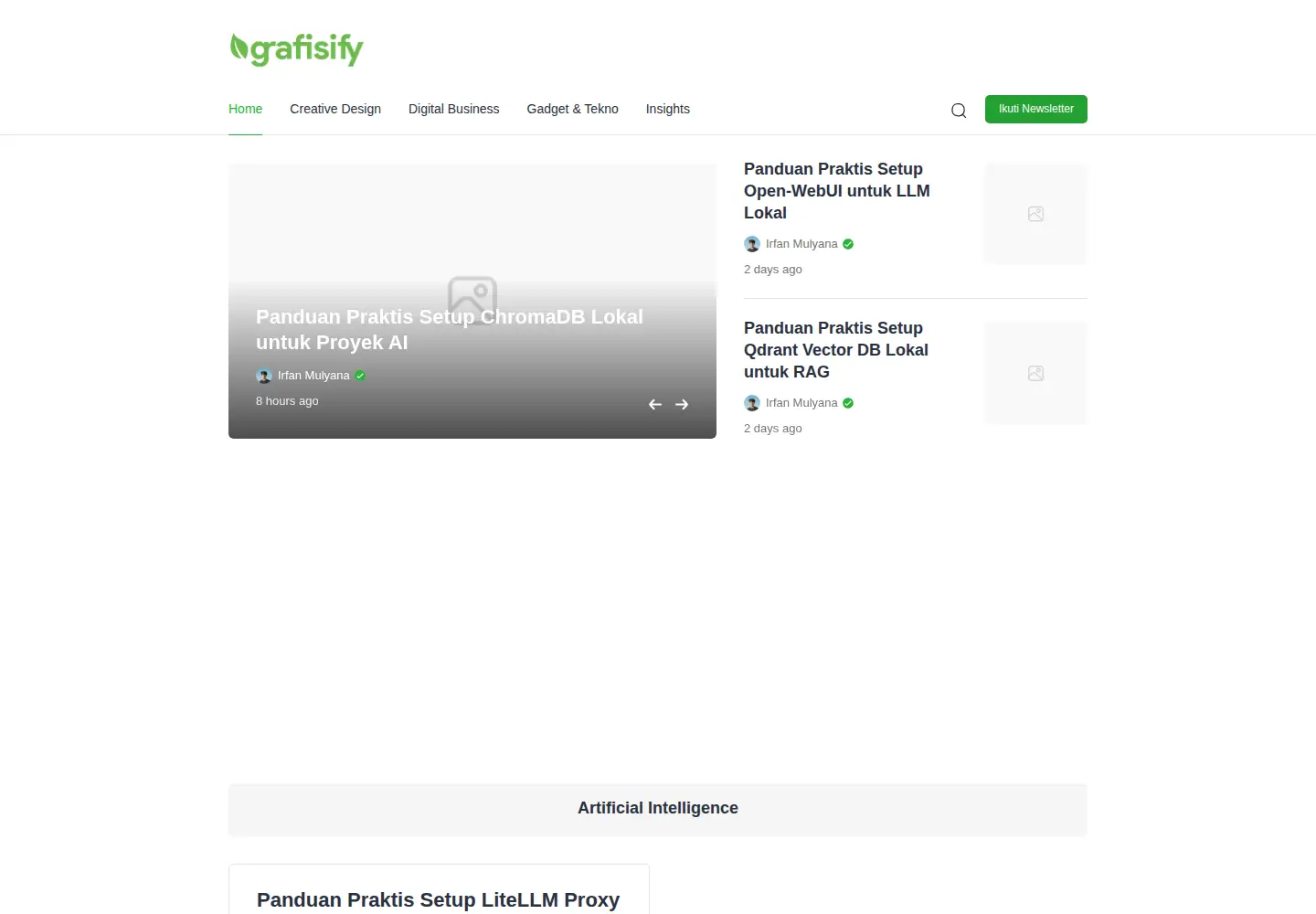 Screenshot of grafisify.com
