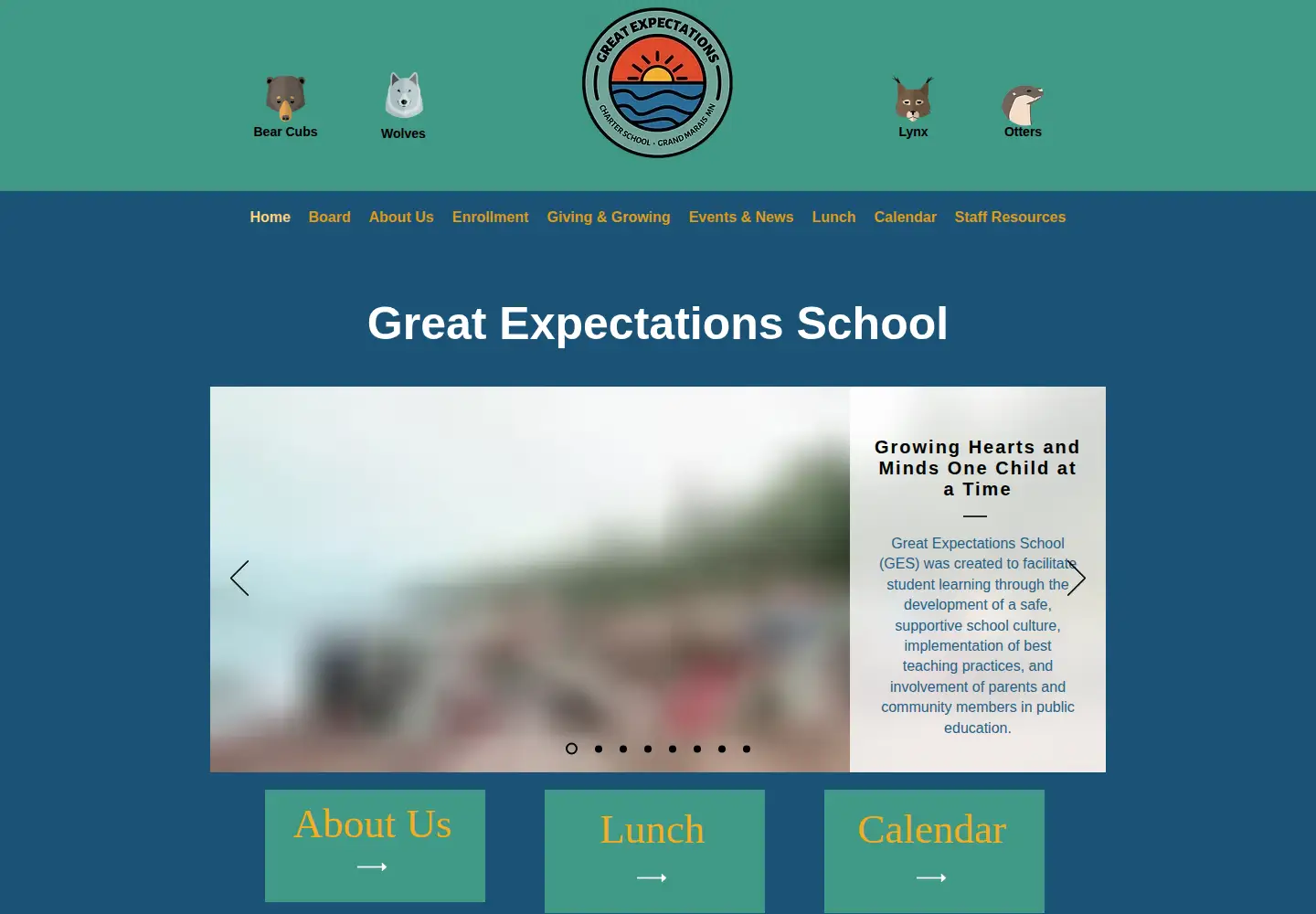 Screenshot of greatexpectationsschool.com