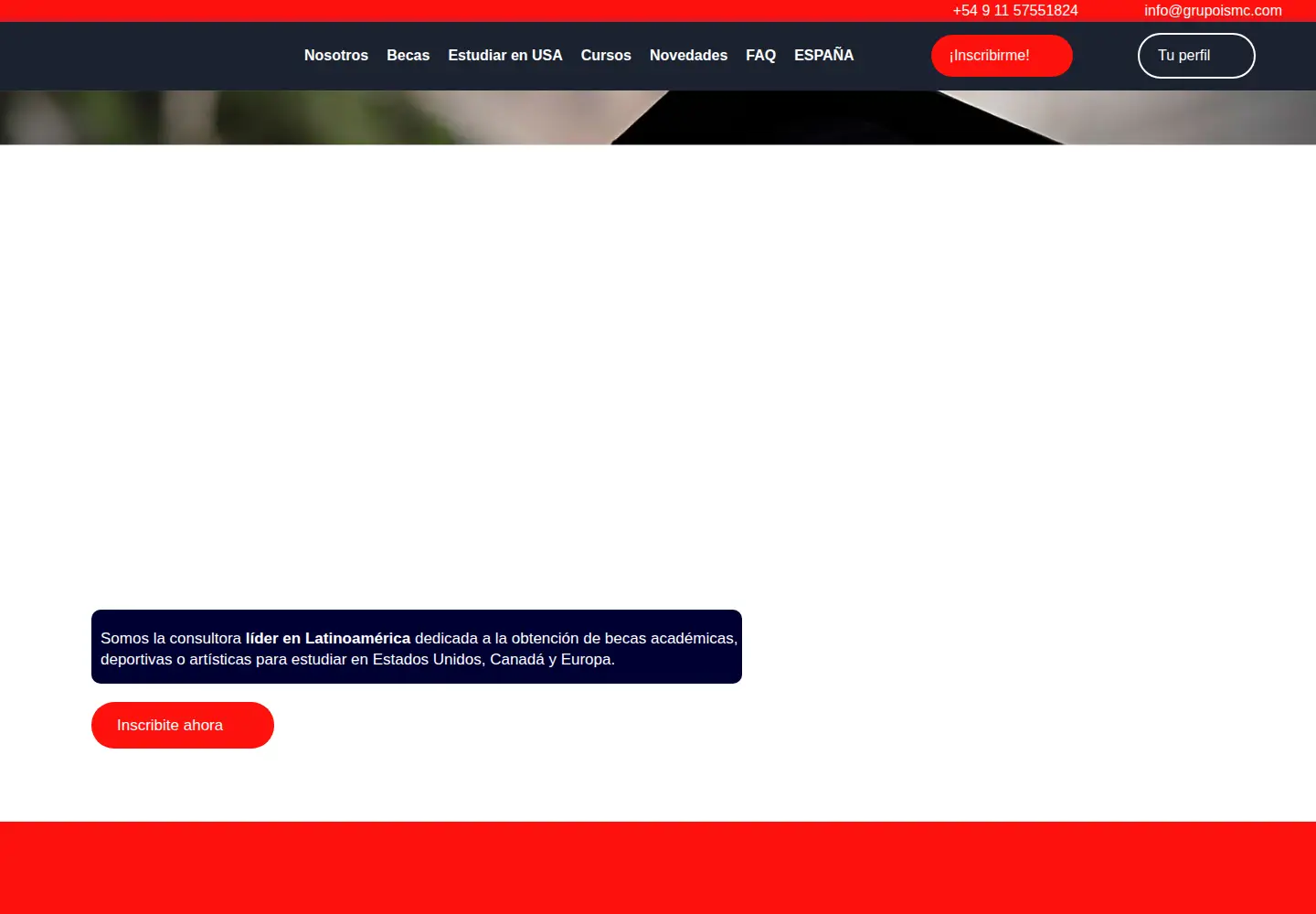 Screenshot of grupoismc.com