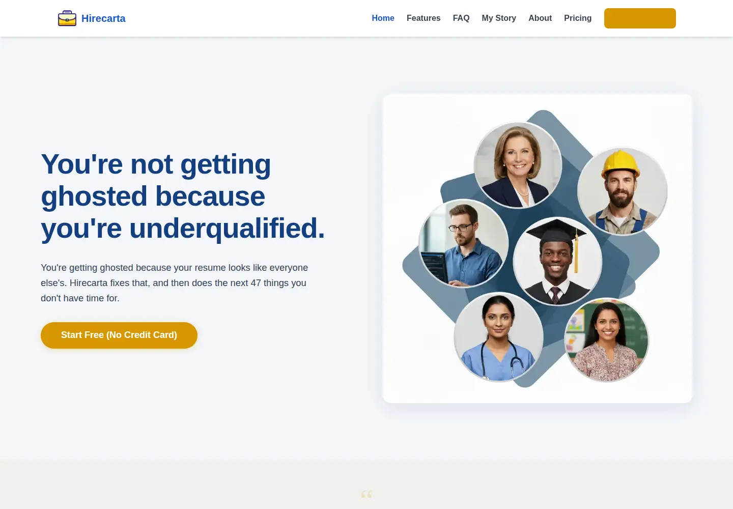 Screenshot of hirecarta.com