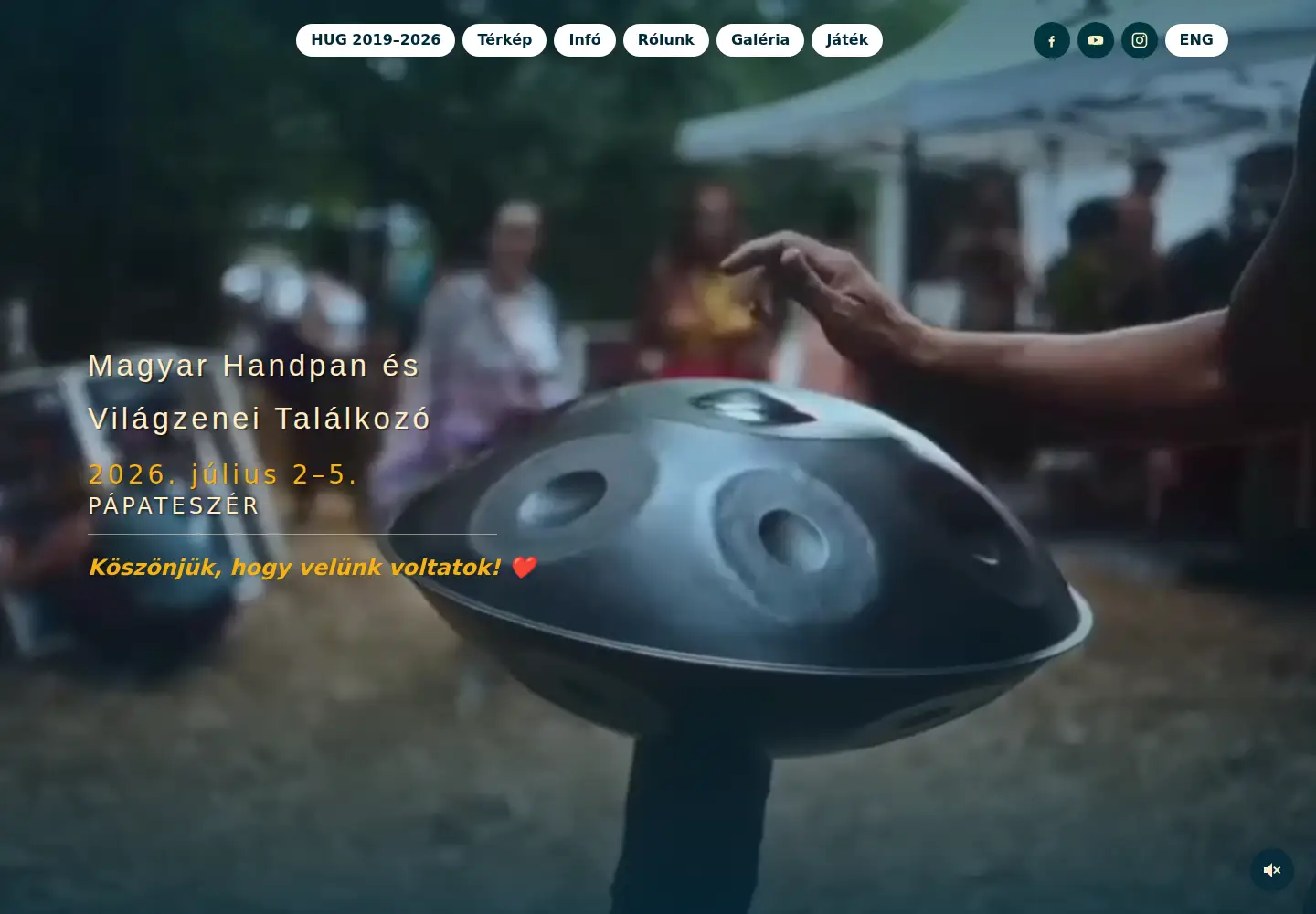 Screenshot of hugfestival.com