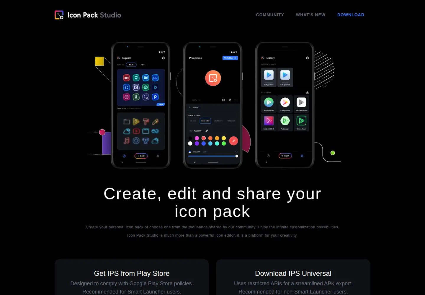 Screenshot of iconpackstudio.com