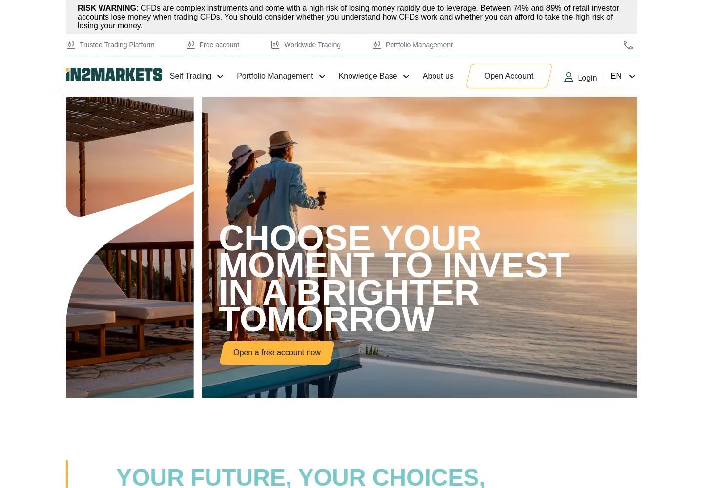 Screenshot of in2markets.com