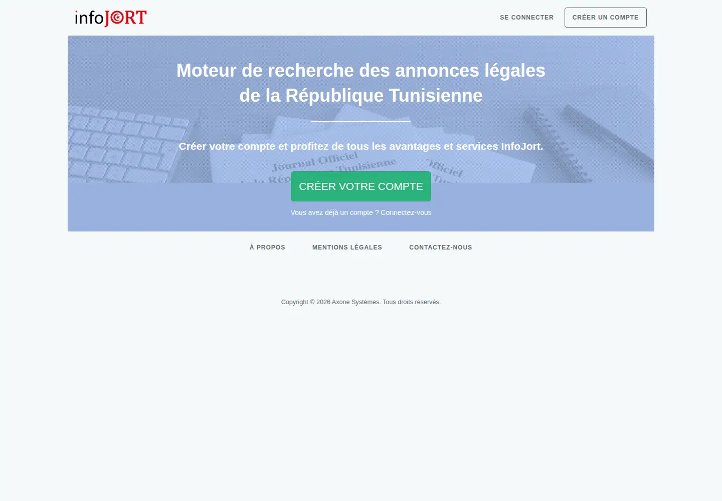 Screenshot of infojort.com