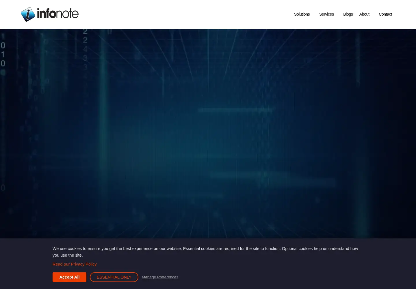 Screenshot of infonote.com