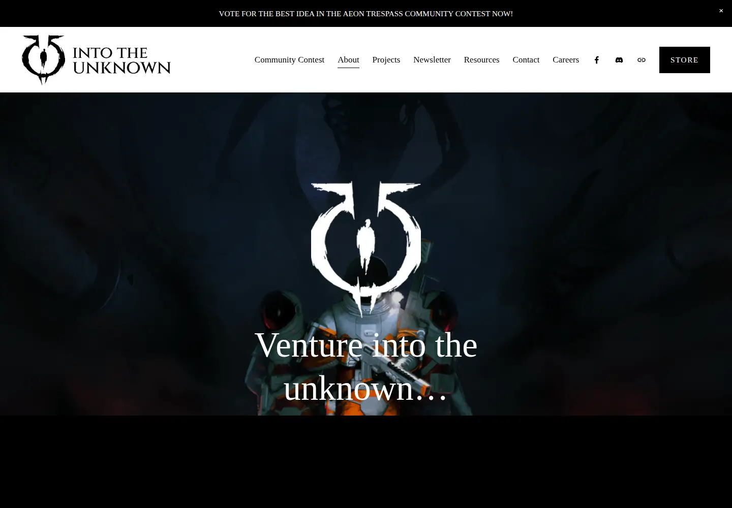 Screenshot of intotheunknownstudio.com