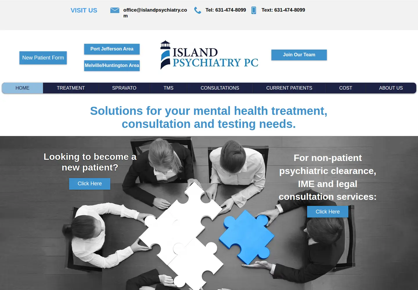 Screenshot of islandpsychiatry.com