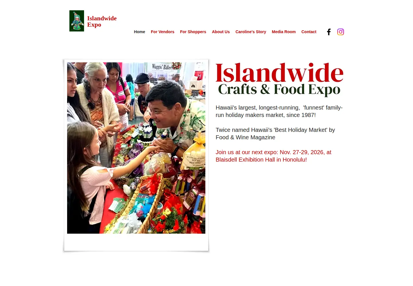 Screenshot of islandwideexpos.com