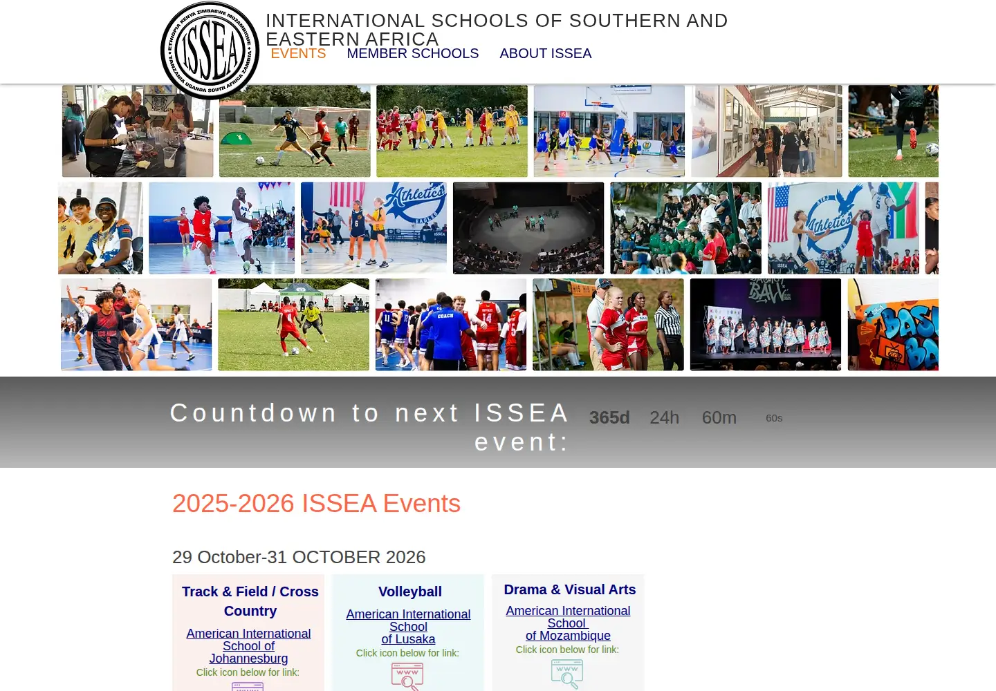 Screenshot of isseafrica.com