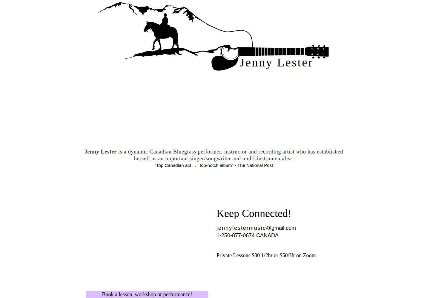 Screenshot of jennylester.com