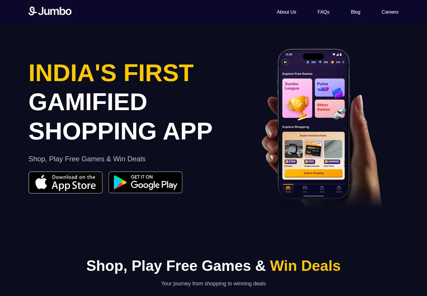 Captured homepage of joinjumbo.com in the current scan