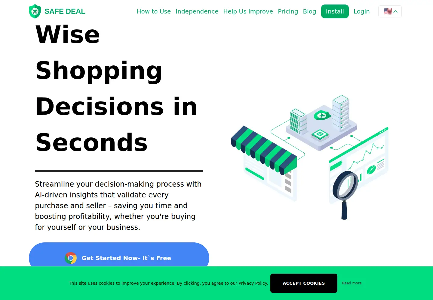 Screenshot of joinsafedeal.com