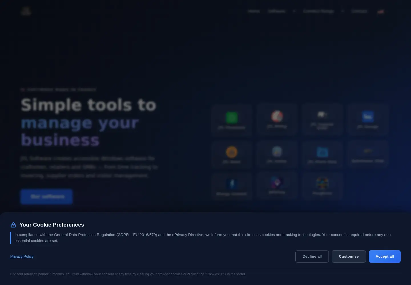 Screenshot of jyl-software.com