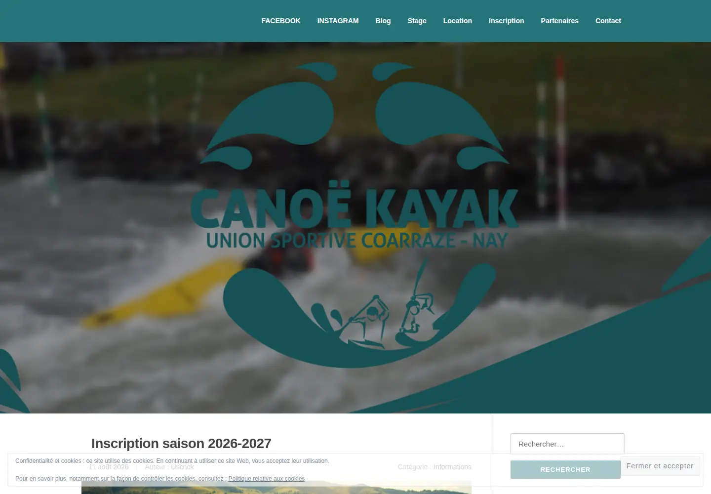 Screenshot of kayak-pyrenees-rafting.com