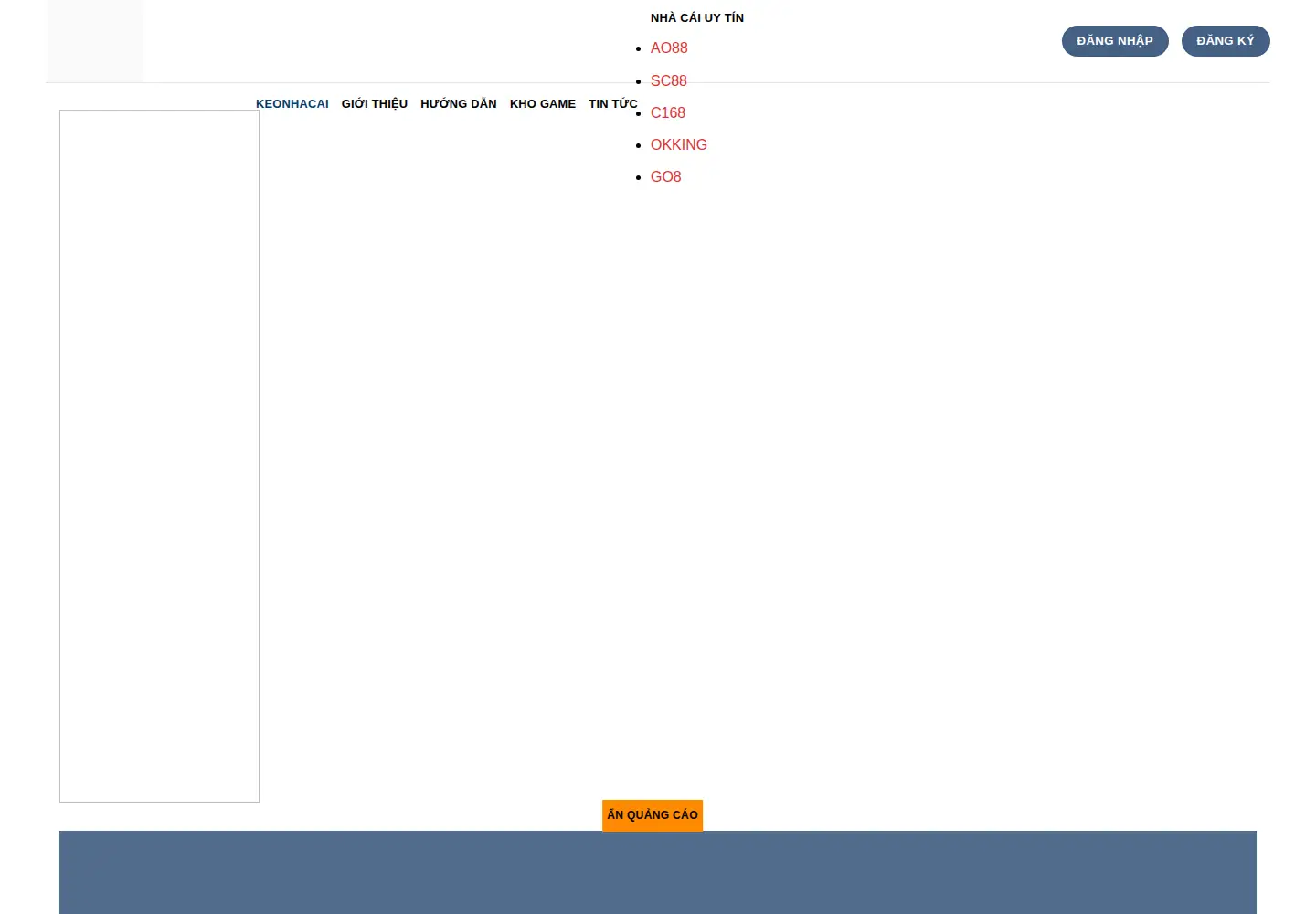 Screenshot of keonhacai9x.com