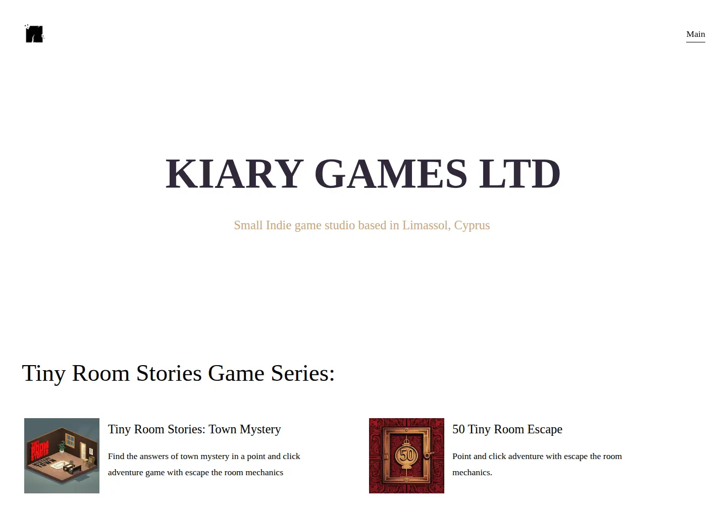 Screenshot of kiarygames.com