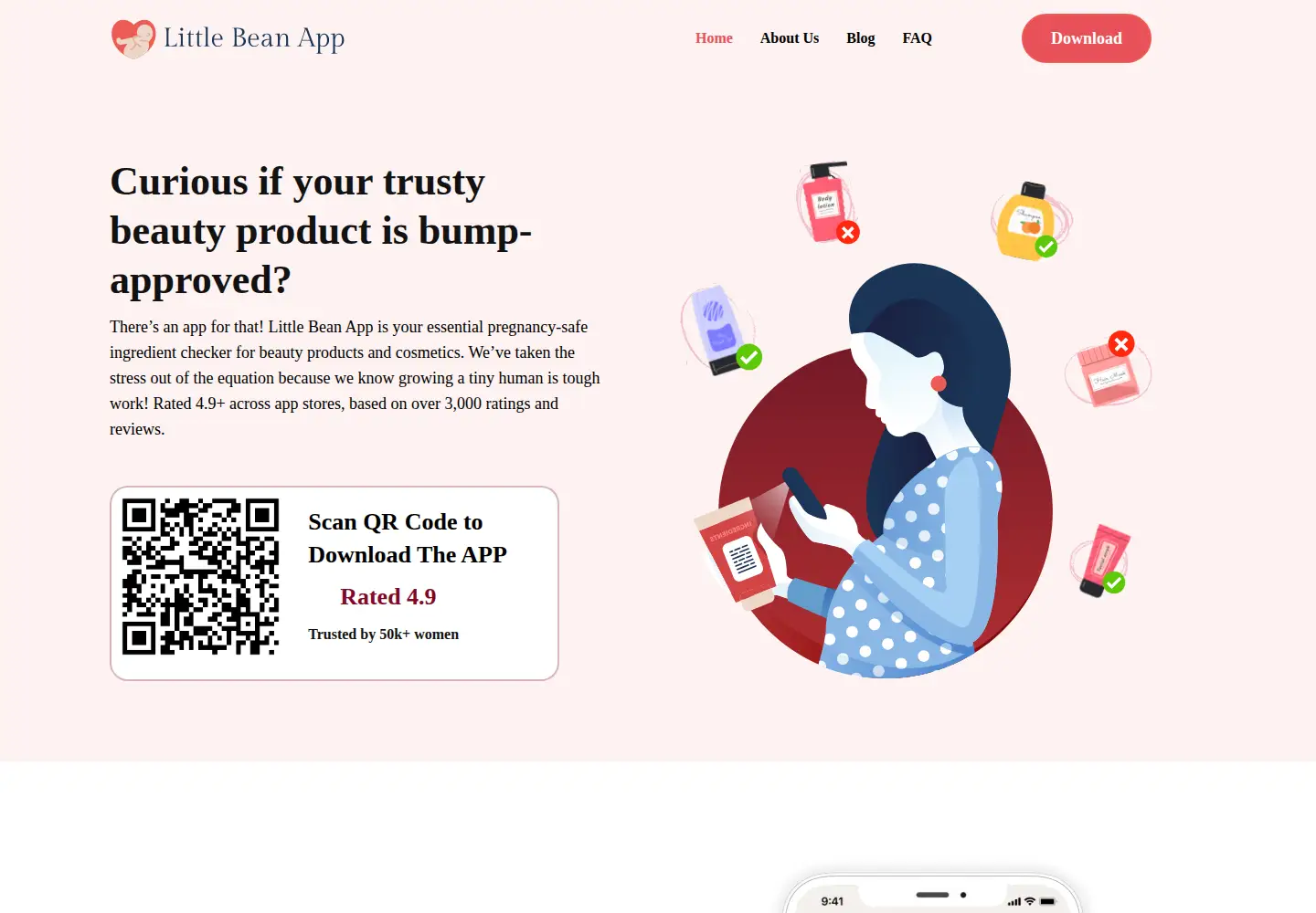 Captured homepage of littlebeanapp.com in the current scan