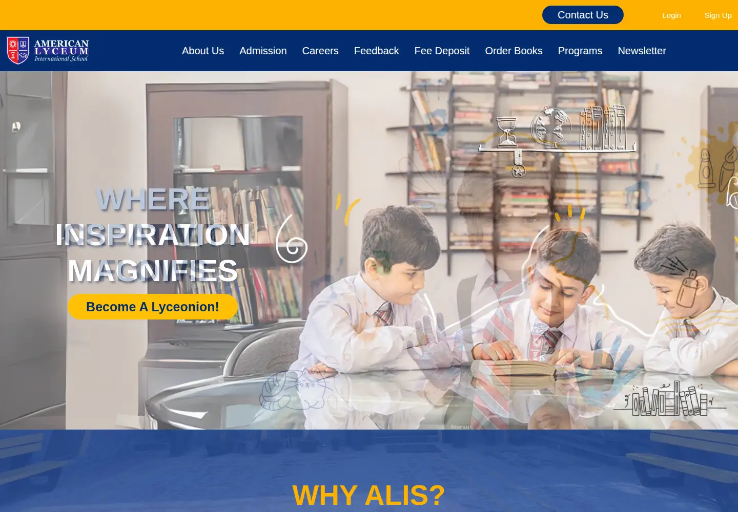 Screenshot of lyceumgroupofschools.com