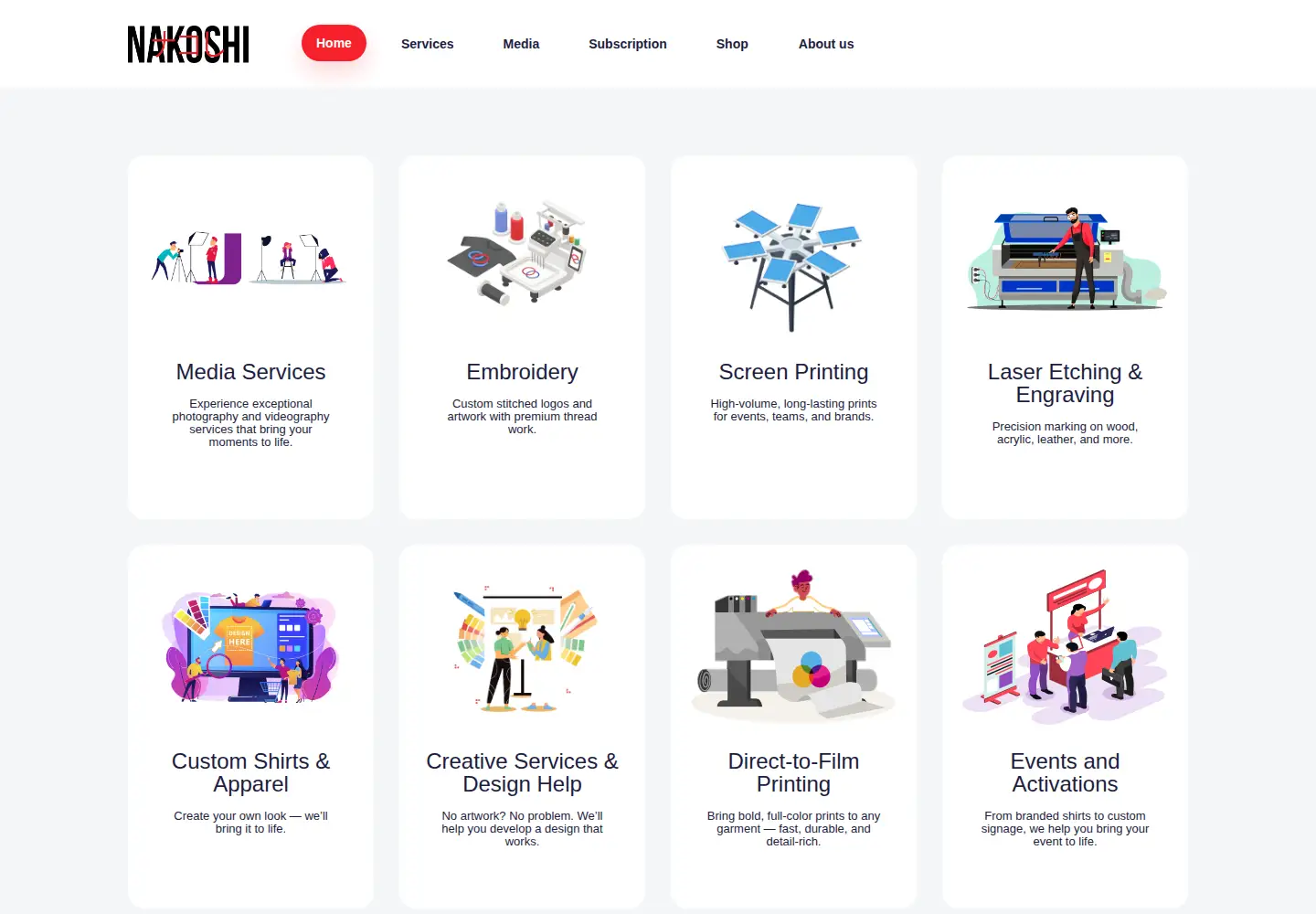 Screenshot of nakoshi.com